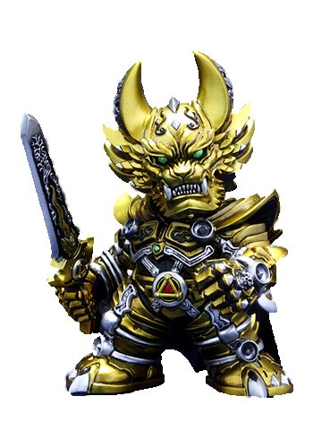 Amazon | 牙狼デフォルメ魔戒コレクション 黄金騎士ガロ (PVC塗装済